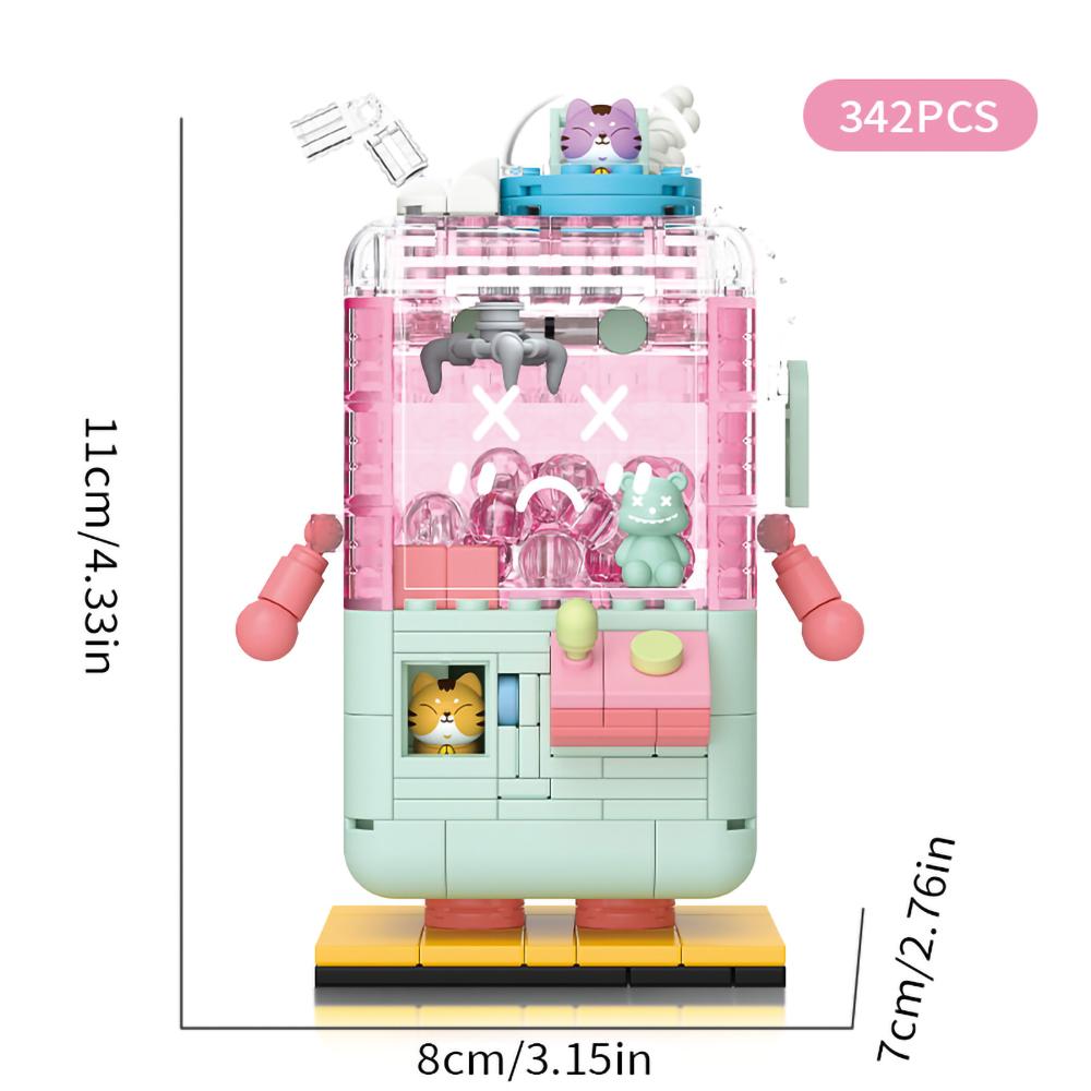 

Small Doll Machine Model Construction Blocks Toys Creative Claw Catch Small Blocks Diy Plaything Bricks Interactive Toys For Girls Kids Gift