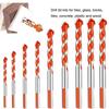 3/4/5/6/7/8/10/12Multifunctional Glass Metal Tile Drill Bit Triangle Diamond Drill Set Ceramic Concrete Brick Wood Punching Hole Saw Drill