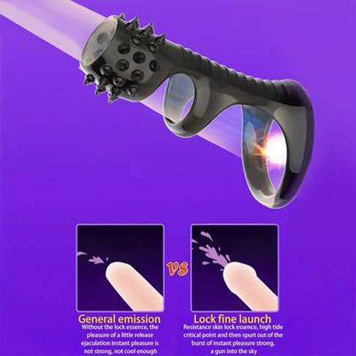 Adult Reusable Penis Ring Delayed Ejaculation G Spot Vibrator-free Sex Toy Men's Chastity Belt Penis Anal Plug Sex Shop