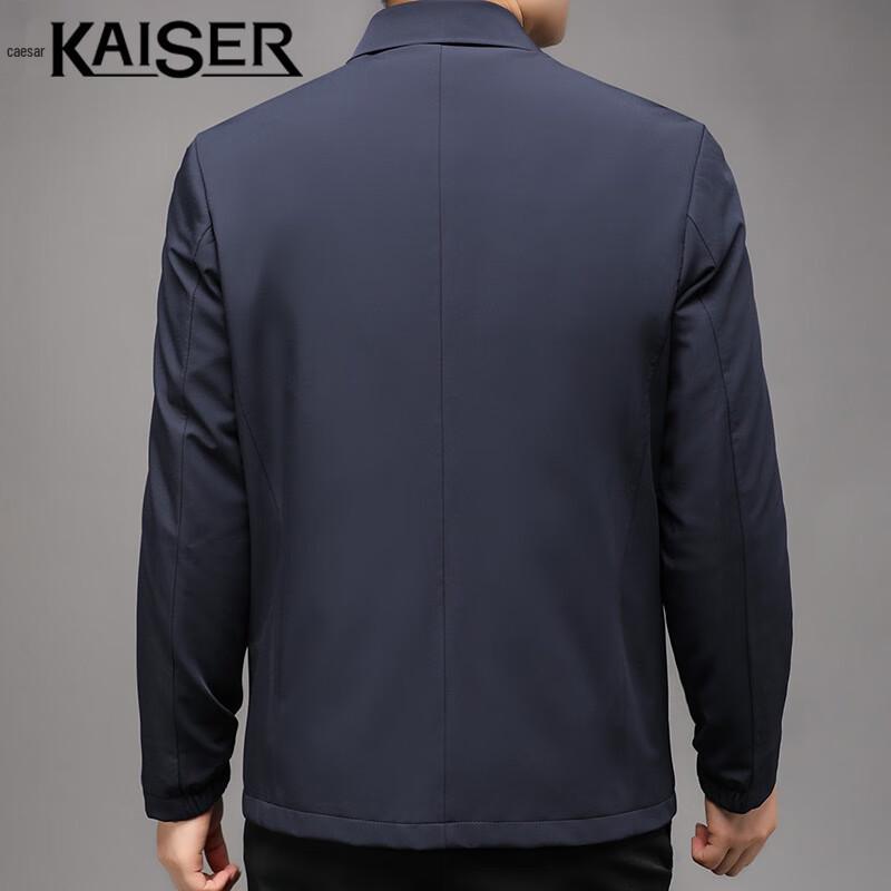 Kaiser Men's Winter Warm Lapel Jacket with Rabbit Fur Lining