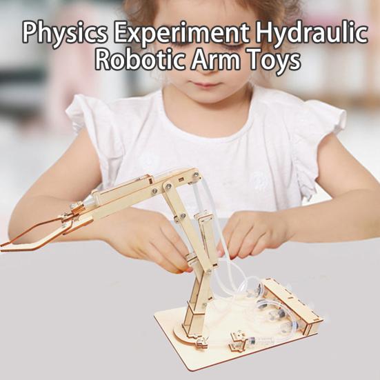 1 Set Lehrdemonstrationsspielzeug Logisches Denken Neuheit Stimulieren Sie die Vorstellungskraft Hydraulischer Roboterarm Physikalisches Spielzeug Kinderspielzeug