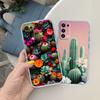 RA33 Watercolour Cacti Succulent Transparent Phone Case for Motorola Moto G7 G8 G9 G84 G85 G73 G24 G15 Z2 Play Power Plus