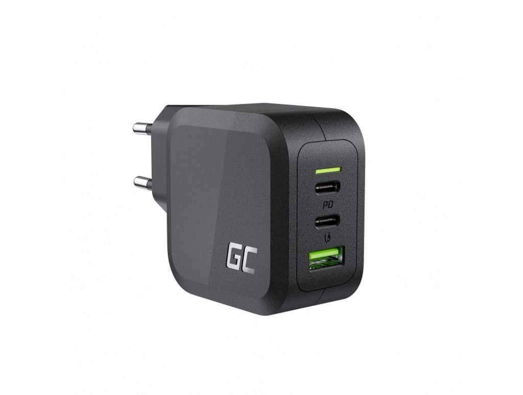 Greencell Kompakter Green Cell Gc Powergan 65W Ladegerät Für Macbook, Tablet, Smartphone, Nintendo Switch (2X Usb-C, 1X Usb-A) - Bild 8