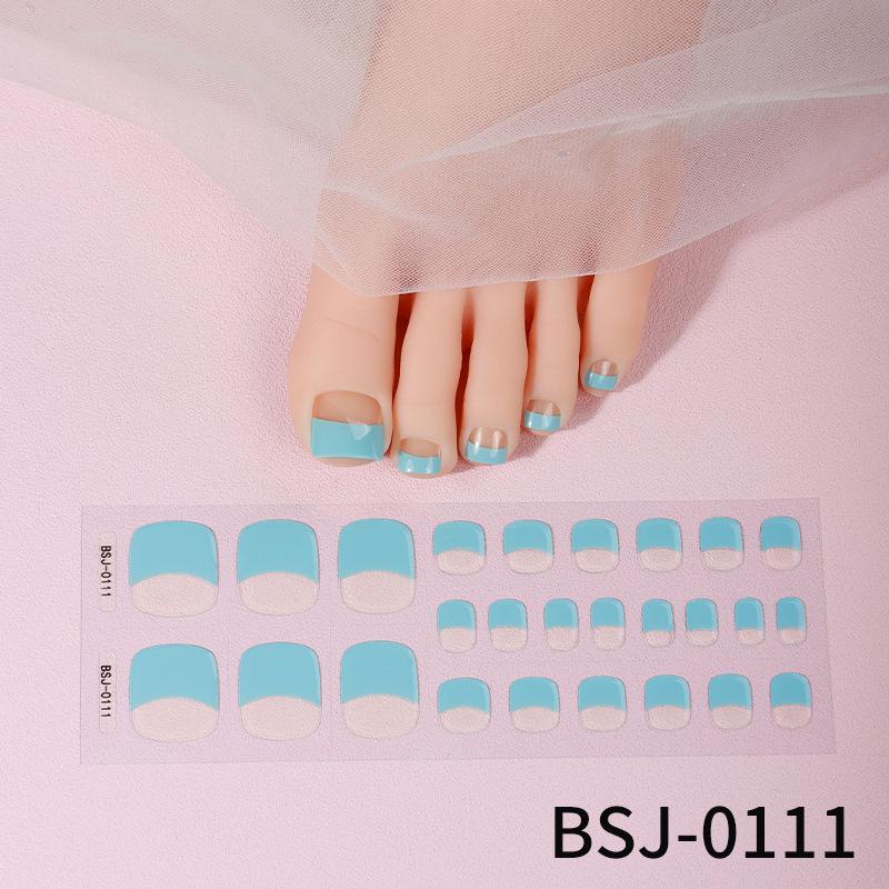 Gel-Maniküre-Sticker, Zehen-Sticker, beleuchtete halbgebackene und halbgehärtete Nagel-Sticker und Fuß-Sticker