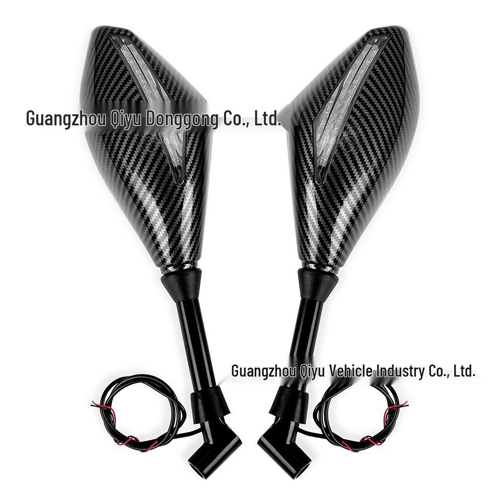 LED Illuminated Reflective Rearview Mirror for Honda Legend and Suzuki Motorcycles
