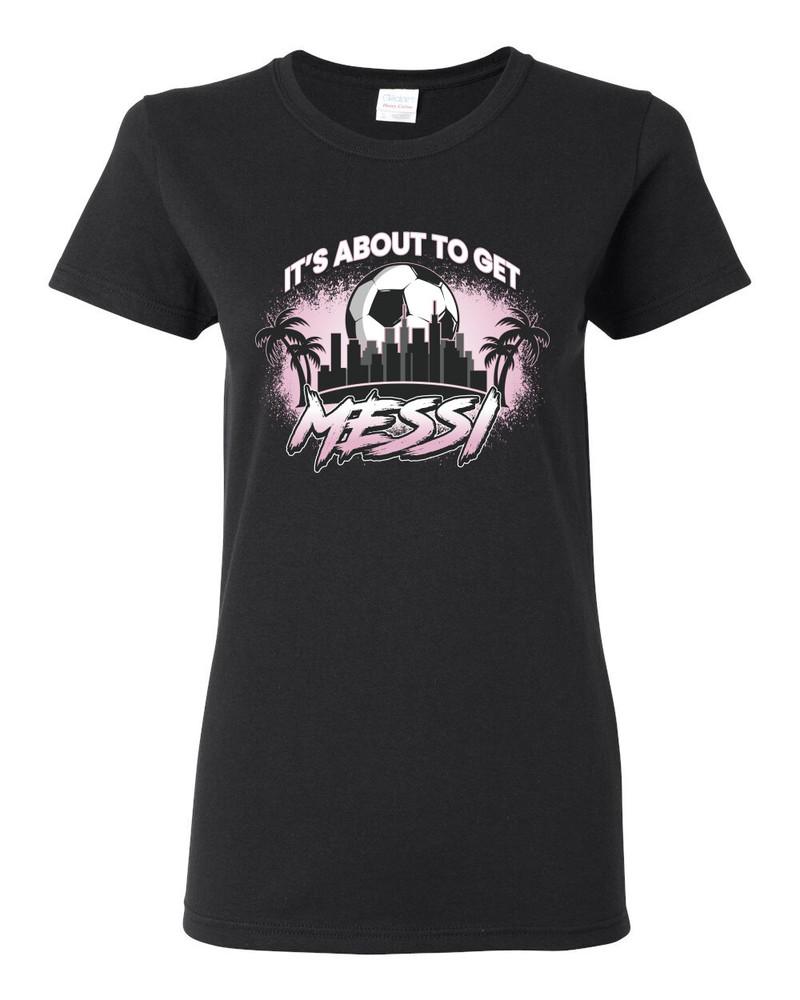 Its About To Get Miami Soccer Skyline Sports Women Graphic TShirt Unisex T-Shirt M