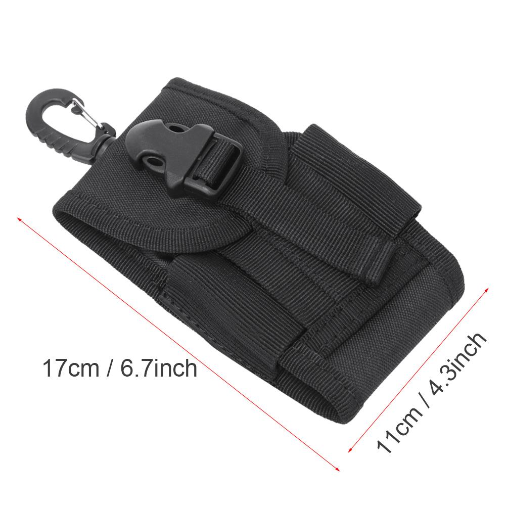 Outdoor Multi Functional   Waist Pouch Molle Belt for 4.5inch Mobile Phone Bag with Buckle(Black )