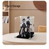 Transparent Acrylic Magnetic Display Box: Dustproof Protective Cover for Labubu Figures