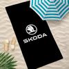 Car Brand S-Skoda Towel Towel beach towel, quick drying absorbent bath towel for Swim,Gym,Camping,Outdoor hot