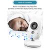 3.2 Inch Wireless Video Baby Monitor With Lullabies Auto Night Vision Two Way Intercom Temperature Monitoring Babysitter