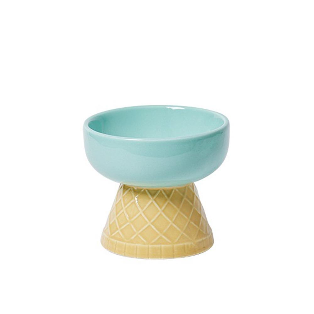 Oblique Mouth Cat Drinking Bowl Anti Overturning Raised Cat Bowl Ceramic Pet Bowl  Pet Feeding