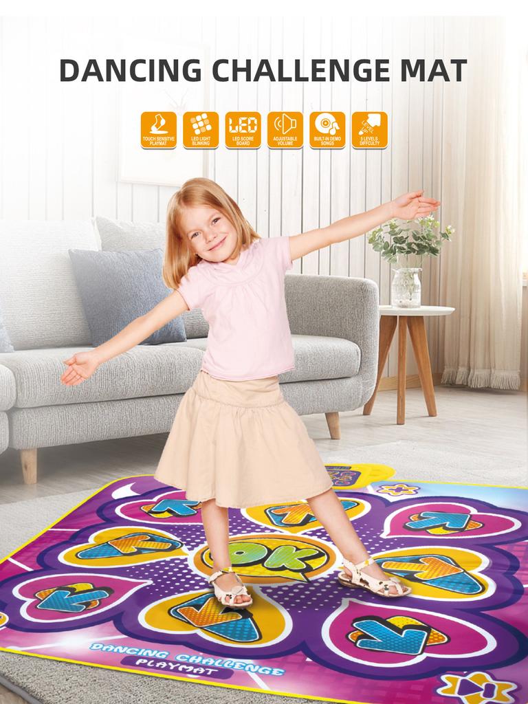 Okul Öncesi Bebek Müzik Dans Battaniyesi Oyuncak Erken Eğitim Hediyesi Çocuk Piyano Klavye Pedi Oyuncak