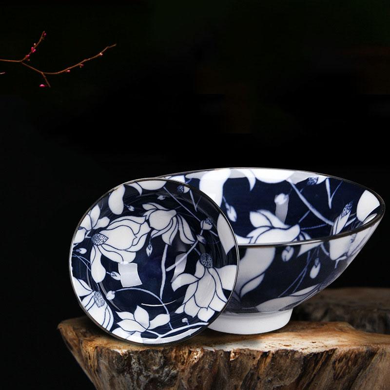 Čínský modrobílý porcelánový šálek na čaj Ručně malovaná čajová souprava Malá čajová miska Šálky na květinový čaj Čajové příslušenství Nápojové sklo Velkoobchod