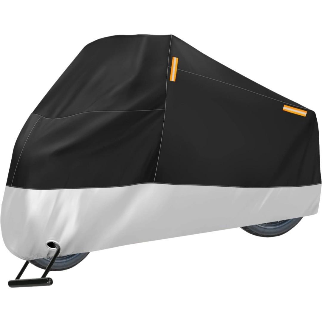 Reflective Waterproof Motorcycle & Electric Vehicle Cover with Windshield Protection Small