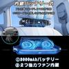 (Improved 2025 Model, 3,000 mAh, Cordless Usable) Car Fan, USB , 3 Levels of