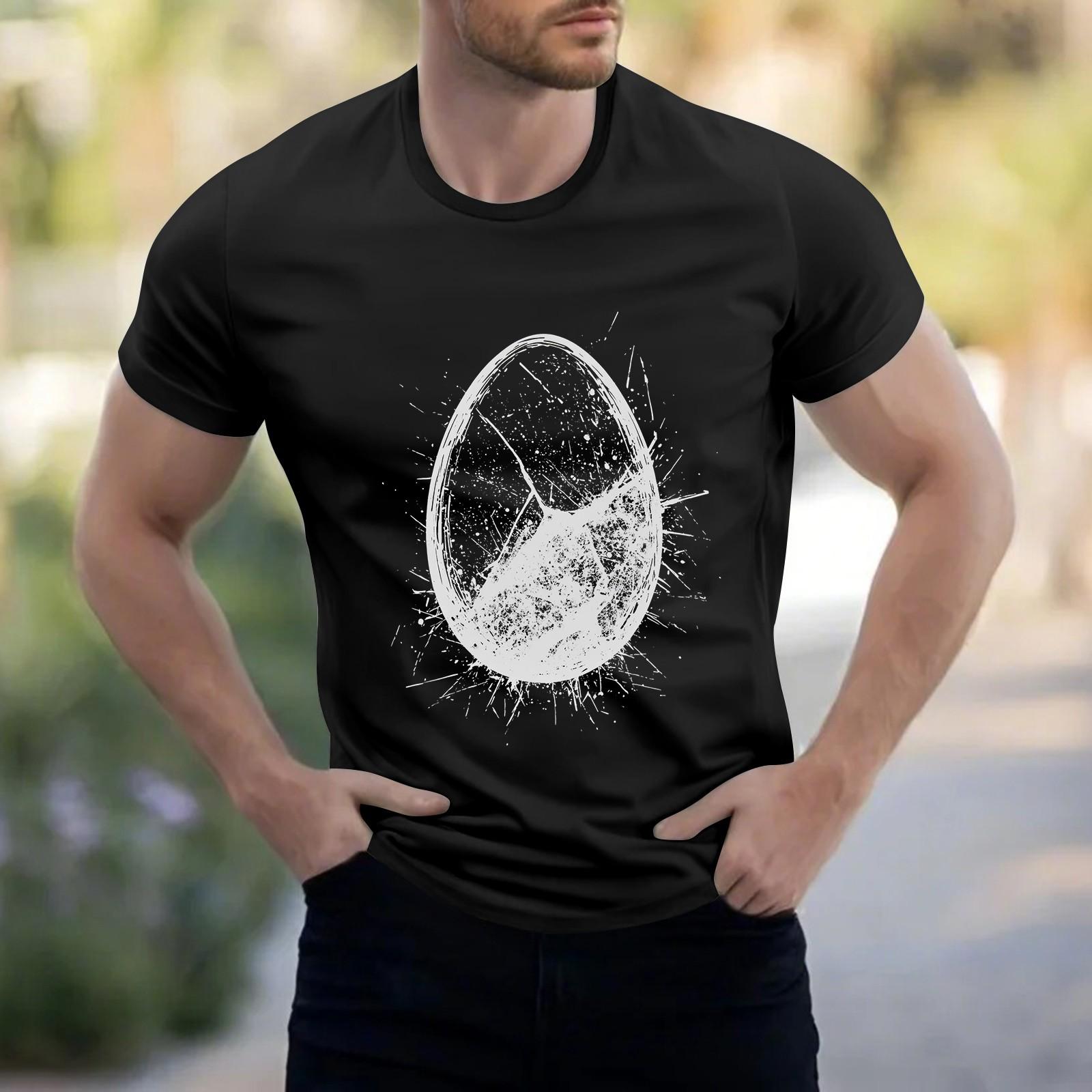 

Мужская рубашка с воротником-стойкой и коротким рукавом, свободная рубашка для отдыха и отдыха, мужская M чёрный