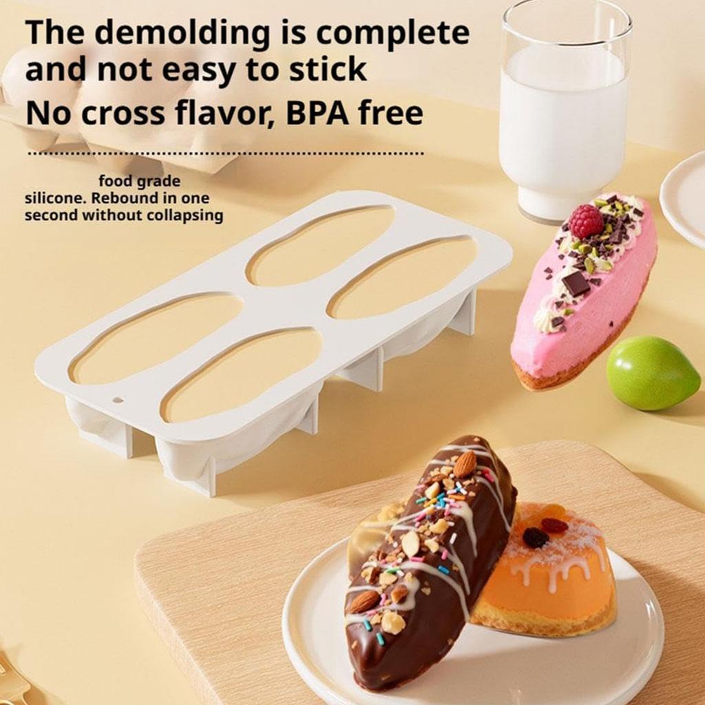 Silicone Baking Mould Reusable Baking Pan Cookie Moulds Heat Resistant Bakeware for Chocolate Candy Dessert Home Apartment