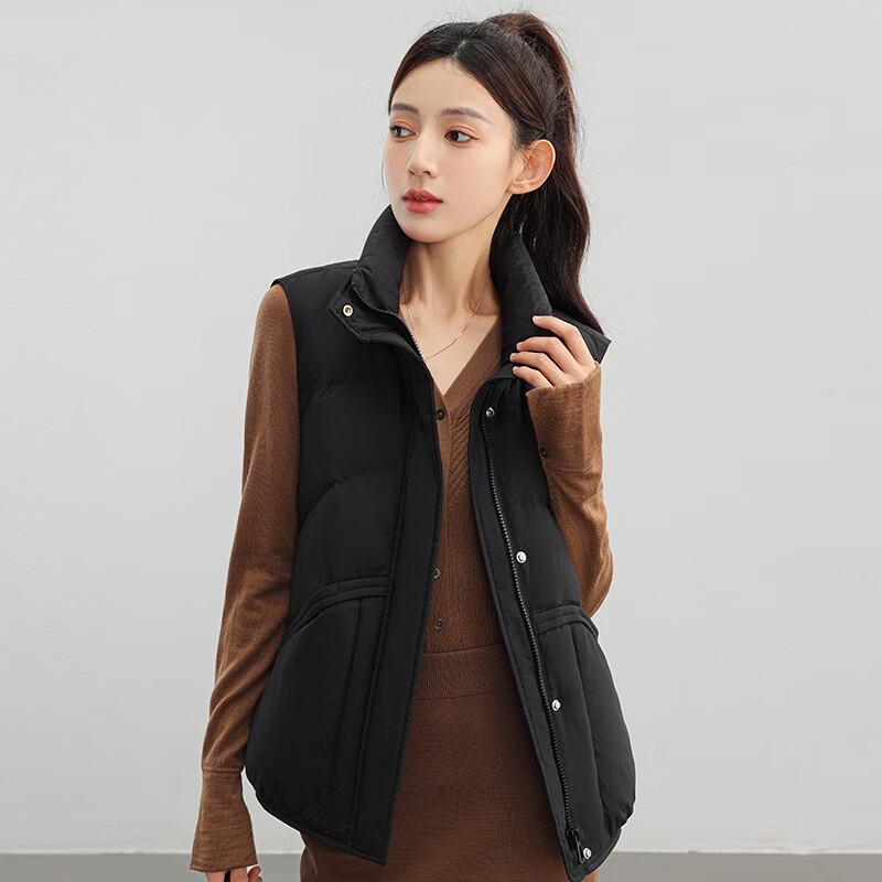 

YILITON Women s Petite Casual Short Down Vest L