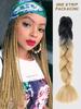 Syntetické příčesky 32palcové Ombre Color Copánky ze syntetických vlasů Předem natažené Jumbo Copánky Prodlužování vlasů pro každodenní kutilské použití