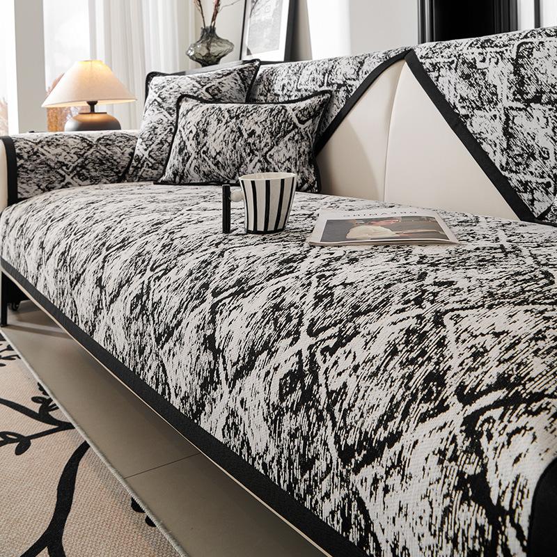 

Жаккардовый чехол для дивана в британском стиле, Нескользящий мягкий утолщенный коврик для дивана для гостиной, коврик-полотенце L-образной формы, защитный чехол для дивана, домашний декор 70x70cm 1pcs