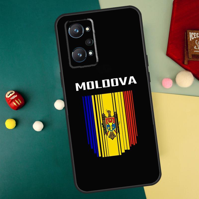 Moldova Flag For Realme 10 11 12 13 14 Pro Plus C67 C65 C63 C61 C55 C53 C51 C35 C71 C75 GT7 15 Pro Case