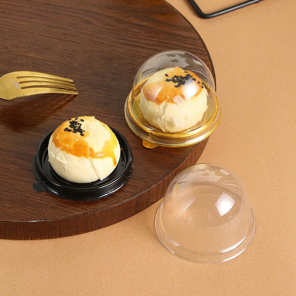 Cupcake Boxes Individual 50 Pieces Clear Bakery Supplies Mini Cupcake Box Muffin Containers For Packaging Baking Dessert Cookie