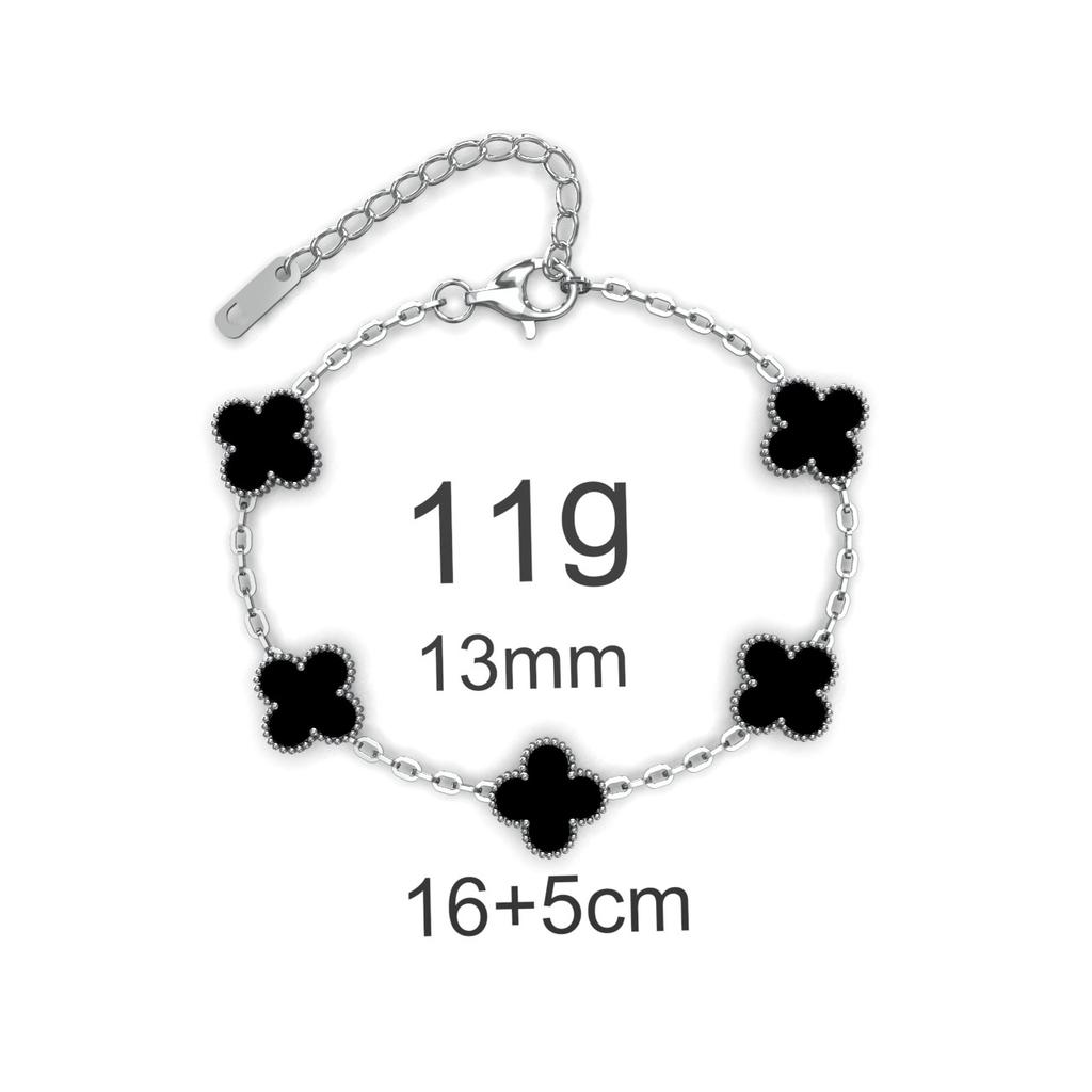 Fashion Four-leaf Clover Titanium Steel Bracelet Small Fresh Petals Personalized Colorless Ladies Bracelet