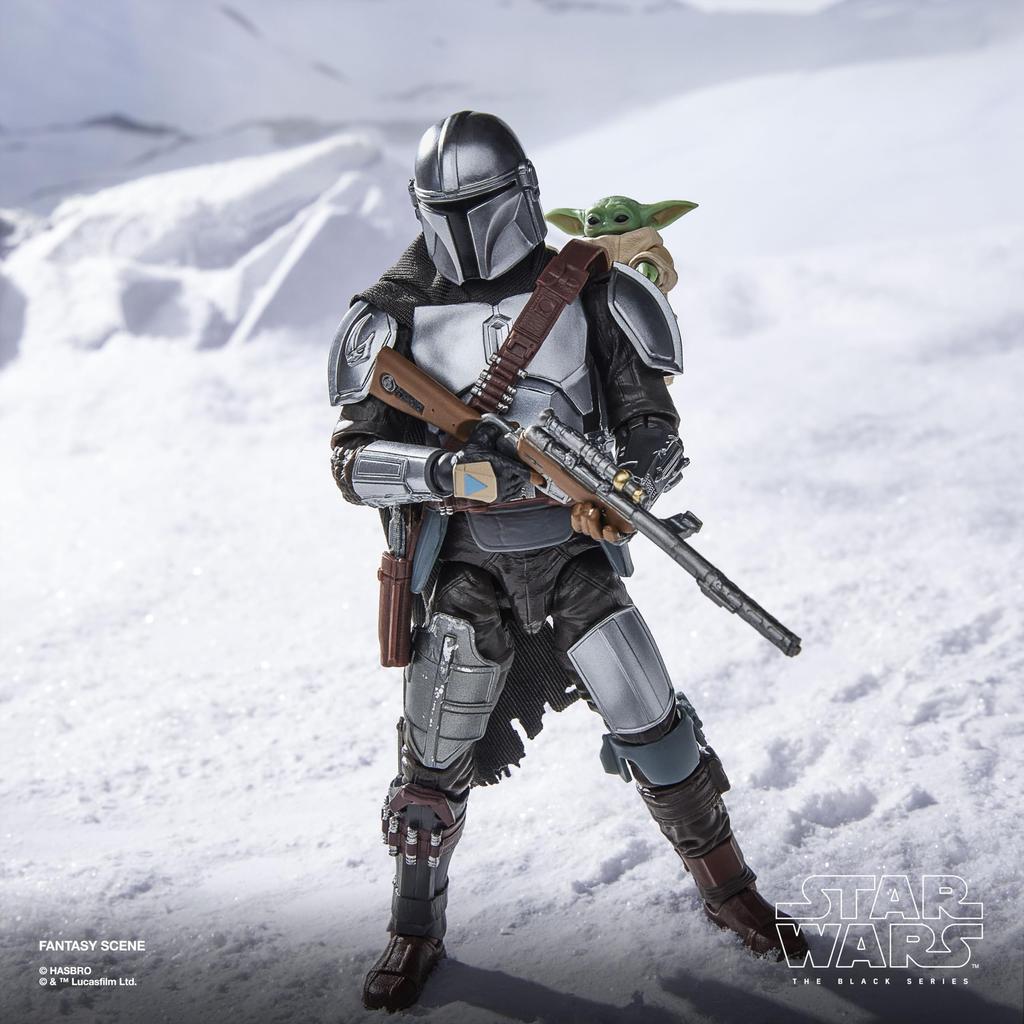 Hasbro STAR WARS Black Series Star Mandalorian and Glogo Deluxe Collection 15cm Action Figure G2514 Wars/The (Authentic)