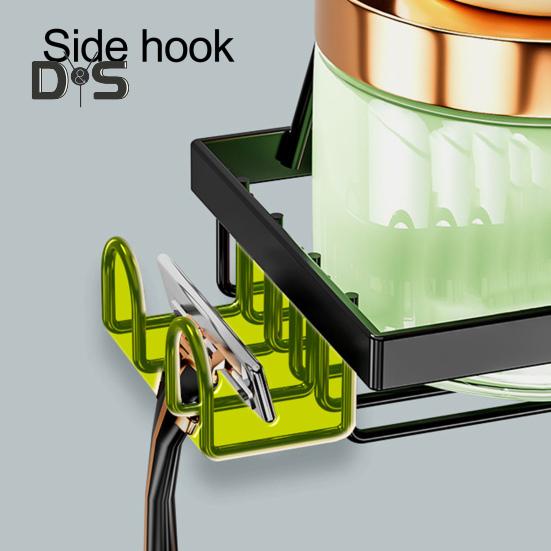 Suport de Duș Raft de Depozitare pentru Baie Capacitate Portantă Mare Asamblare Ușoară 3 Nivele Organizator de Duș Antirugină Raft de Depozitare