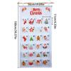 Hangable Fabric Advent Calendar with 24 Pockets - 24 Day Christmas Countdown Bag for Candy Chocolate, for Bedroom, Nursery Decor