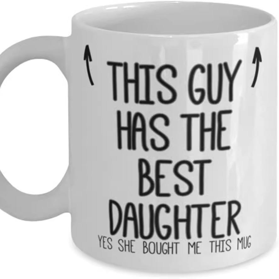 

Dad Father S Day Favorite Ceramic Coffee Mug Daughter Teacup Father In Law 301-400ml