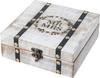 Eximious India Wedding Keepsake Box with Lids Bridal Arranger Memory Storage Box Bridal Shower Gifts Wooden Wedding  7X7X3 Inches Mr...