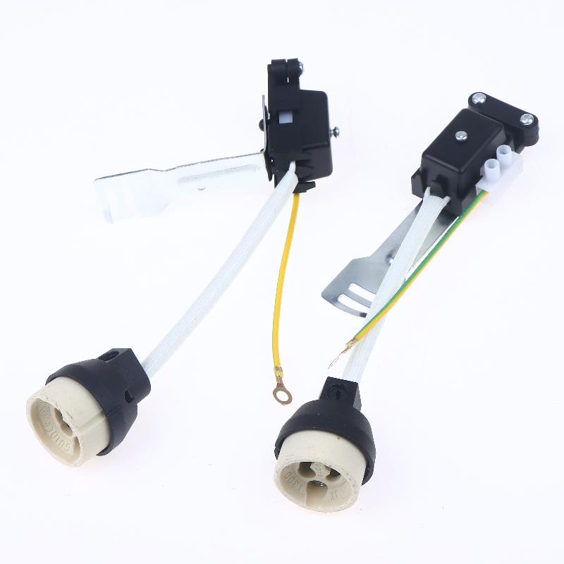 1Pcs GU10 Halogen Bulb Base Lampholder Ceramic LED Spotlight Socket 18cm Nylon Wire PV Wiring Terminal Junction Box