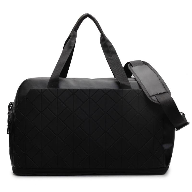 

Portable travel bag Large capacity dry and wet separation Anti-splashing expandable luggage bag Sports fitness bag чорний