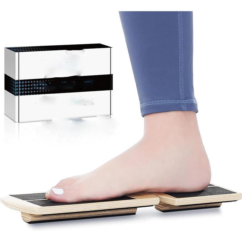 Leg Proprioception Wooden Balance Board Incline Ankle Stretcher For Ballet Single Training Anti-Slip Home Gym