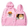 Anime Street Clothing 2024 New Luffy Hoodie Men's and Women's Hip Hop Top Casual Sports Shirt