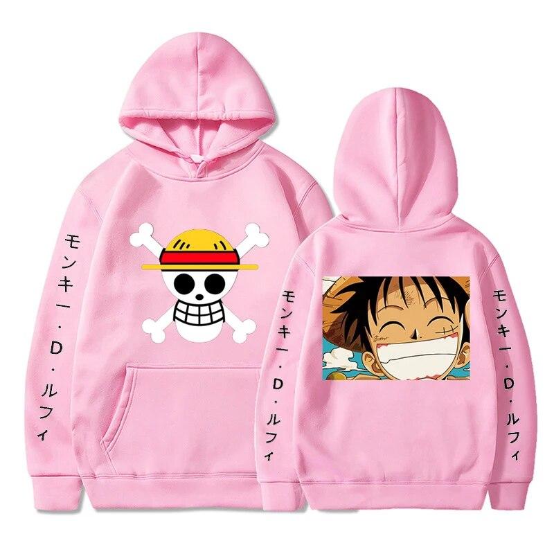 Anime Street Clothing 2024 New Luffy Hoodie Men's and Women's Hip Hop Top Casual Sports Shirt