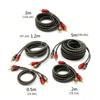 Professional Stereo Amplifier Sound Cable 2 Male To 2 Male Amplifier Cable Sound Cord for Car Speaker Accessories