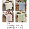 Long Party Table Linen Hollow Design Dining Table Cover Rustic Banquet Table Runner  Shelf Cabinet