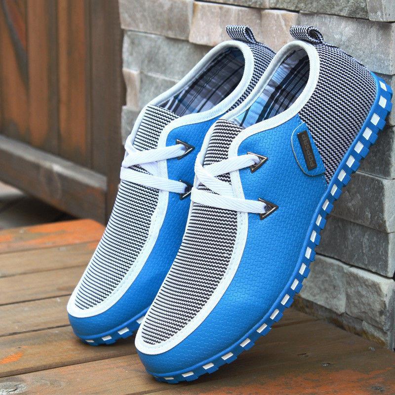Stylish Men's Casual Canvas Shoes With Breathable Design And Versatile Fit