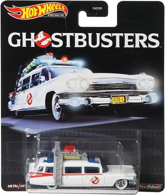 Caça-Fantasmas 2020 Mattel Hot Wheels Escala Série Premium Pacote de Carros Diecast CAÇA-FANTASMAS MATTEL HOT WHEELS PREMIUM Filme ECTO1 Cadillac 1/64 (1 pacote)