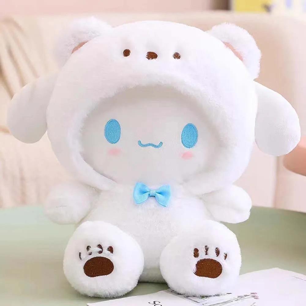 

25см Аниме Sanrio Плюшевая Кукла Игрушки Каваий Hello Kitty Kuromi My Melody Cinnamoroll Мультяшная Милая Плюшевая Мягкая Игрушка Детские Подарки