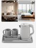 Compact 304 Stainless Steel Electric Kettle for Hotel Rooms & B&Bs