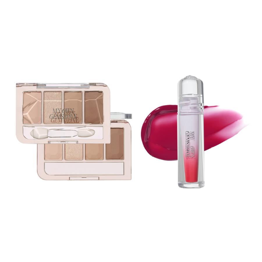 Etude #My Own Gemstone Play Color Eyes 3.5g + Over Glowy Tint 3g Set