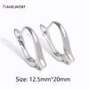 18K Gold Plated Brass Metal Earwires Basic Fasteners,Earring Fixtures,Inlaid Zircon Earring Hooks,Earring Making Supplies