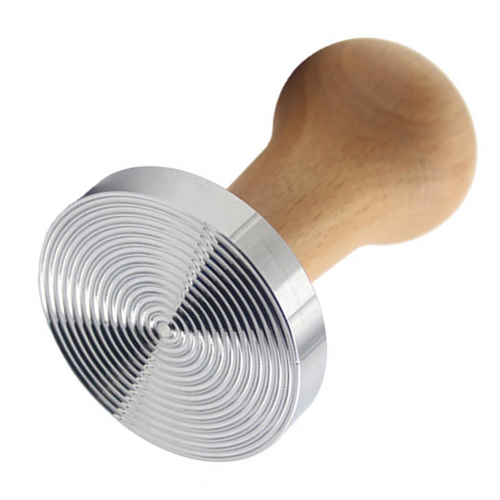 Masivní dřevěná rukojeť Coffee Tamper Nerezový lis na prášek s kladivem a kladivem