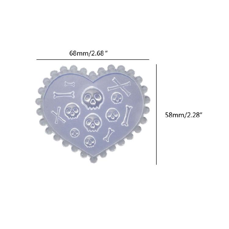 Nail Art Molds Resin Silicone Nail Art Casting Molds 3D Nail Charms Casting Mold