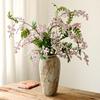 French Retro Wabi-Sabi Style High-End Ceramic Vase Jingdezhen Pot Living/Dining/Bedroom/Office Flower Arrangement Decor Dried
