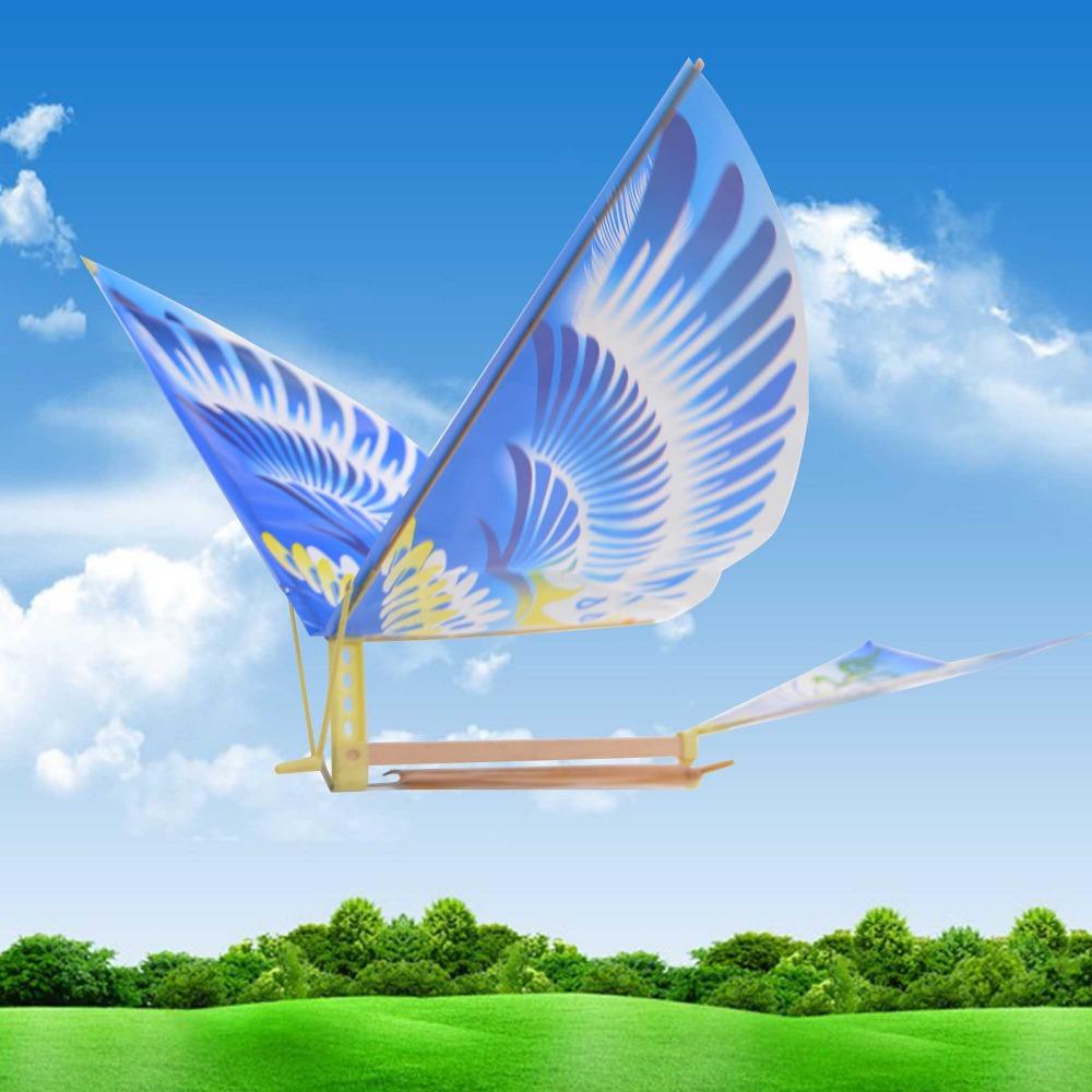Rubber Bands Power Hand Throw Aircraft Toy Multicolors Foam Plane Flying Glider for Kids Outdoor