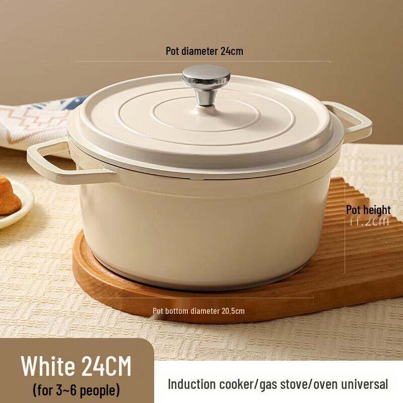 Qī Wēi Enamel Ceramic Stew Pot